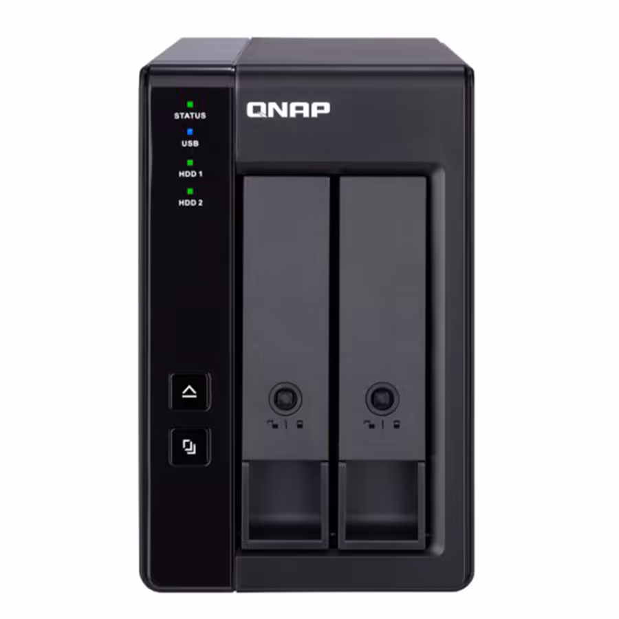 قیمت و خرید ذخيره ساز تحت شبکه کيونپ مدل TR-002-EU | یاس ارتباط