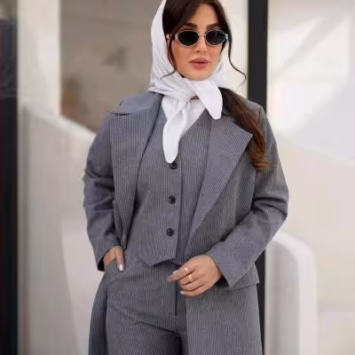 سه تیکه تیکه کت شلوار و جلیقه دیپلمات