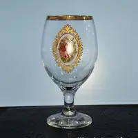 لیوان پایه بلند رز طلا پاشاباغچه کد 44417 بسته 6 عددی