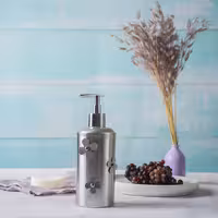 جامایع ظرفشویی استیل گلدار بلند کد 120g