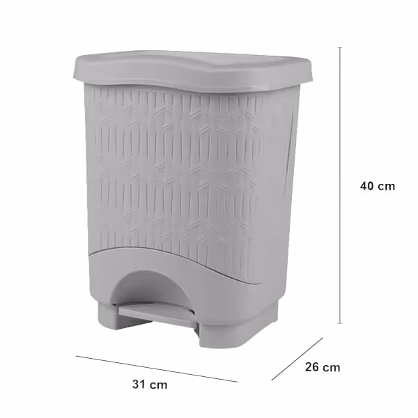 سطل پدالی بزرگ لیمون مدل بامبو