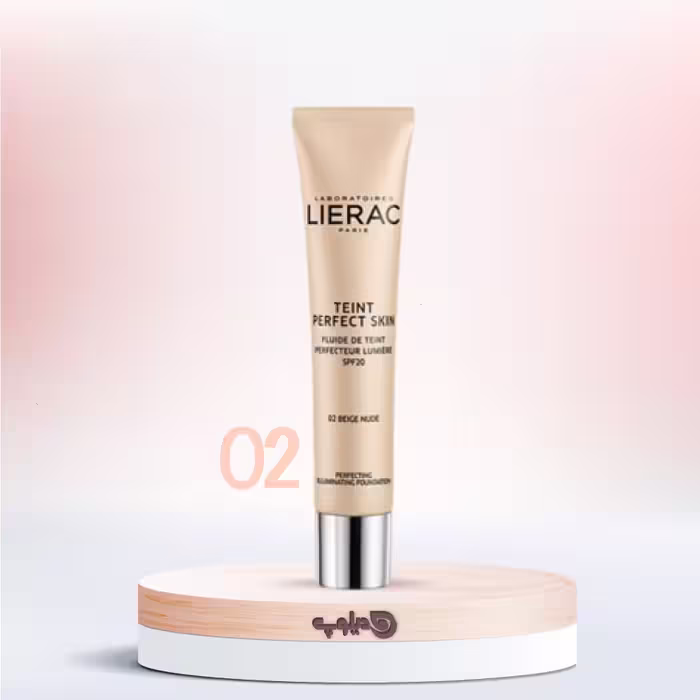 تینت صورت پرفکت نود لیراک 02 Perfect Skin Teint Nude حجم 30 میلی‌لیتر