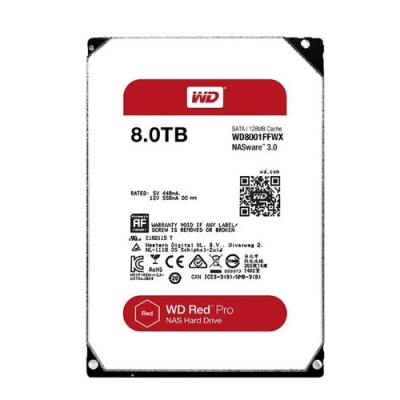 هارددیسک ظرفیت 8 ترابایت اینترنال وسترن دیجیتال سری قرمز red pro
