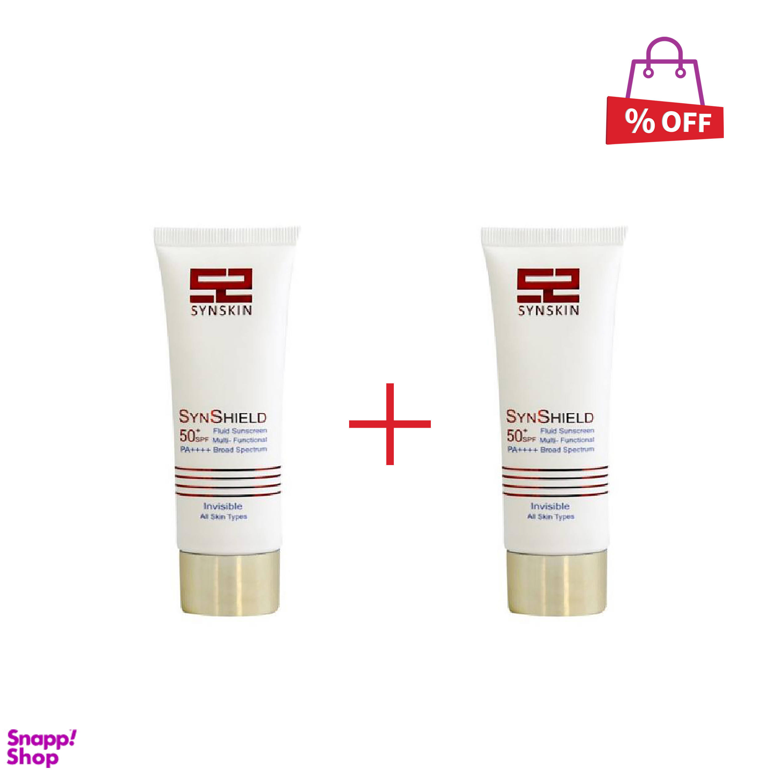 فلویید ضد آفتاب ساین اسکین (Syn Skin) سری Invisible حجم 50 میلی‌‌لیتر مجموعه 2 عددی