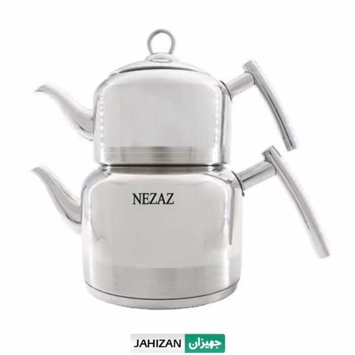 کتری قوری استیل نزاز کف چدن مدل 2411