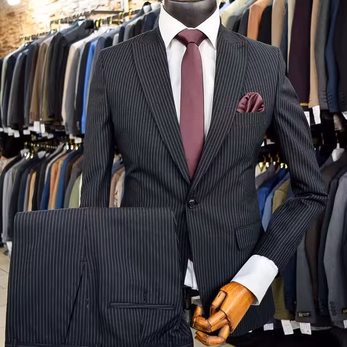 کت و شلوار مردانه دیپلمات مشکی پارچه عالیجناب با ارسال رایگان