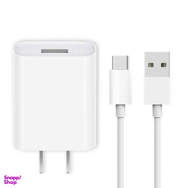 شارژر دیواری شیائومی مدل JP-AB به همراه کابل تبدیل USB-C