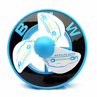 پنکه رومیزی طرح BMW آبی رنگ قابل استفاده با برق و شارژ