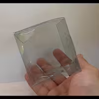 جعبه طلقی شمع7.3در7.3در7.8سانت(طلق شمع)(طلق بسته بندی)(جعبه شمع)