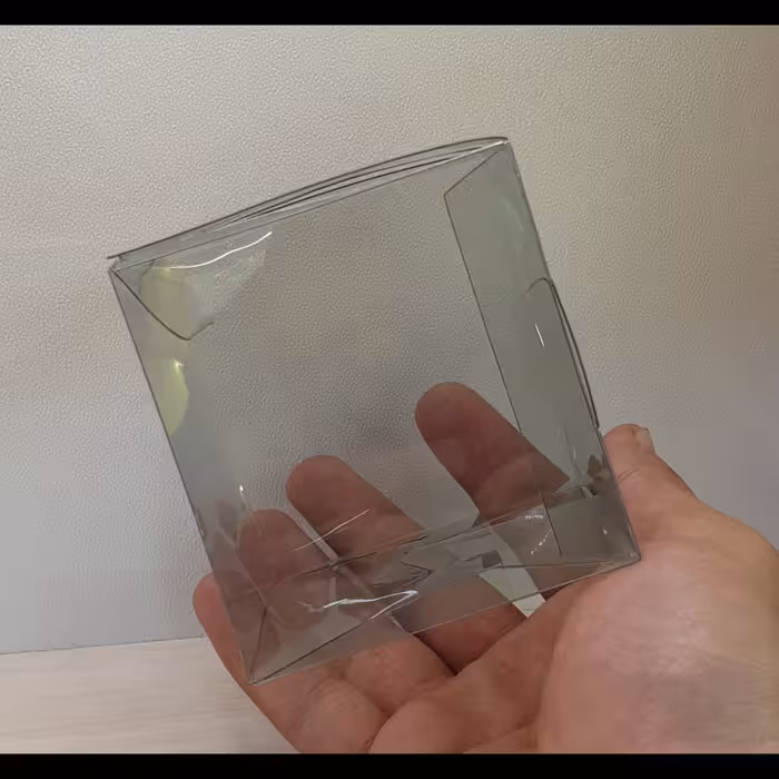 جعبه طلقی شمع7.3در7.3در7.8سانت(طلق شمع)(طلق بسته بندی)(جعبه شمع)