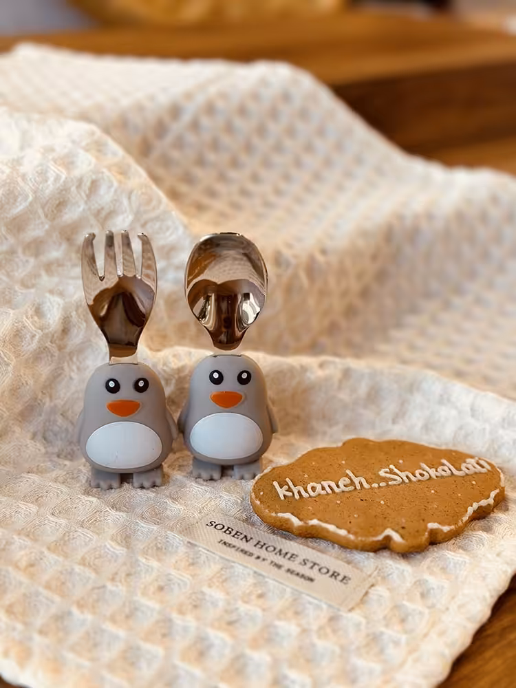 قاشق چنگال فانتزی پنگوئن کد00920