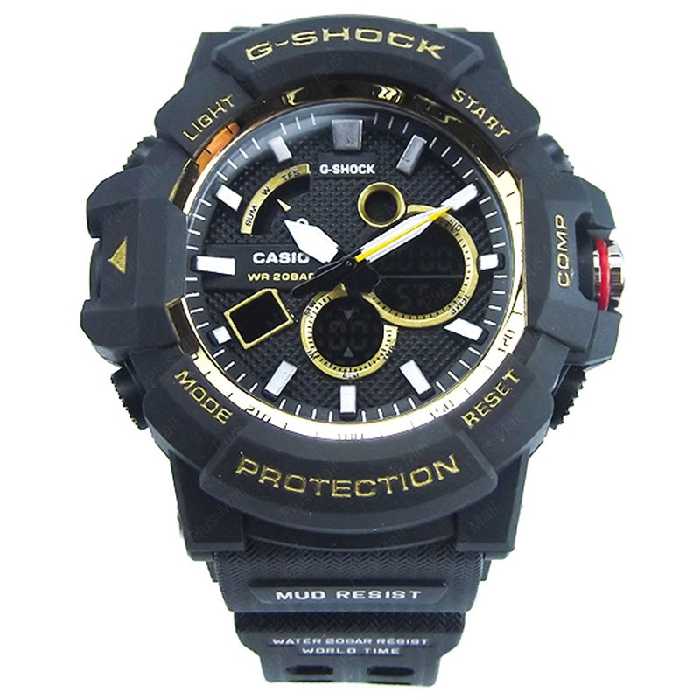 ساعت کاسیو جی شاک مشکی طلایی کد G Shock Gold 023
