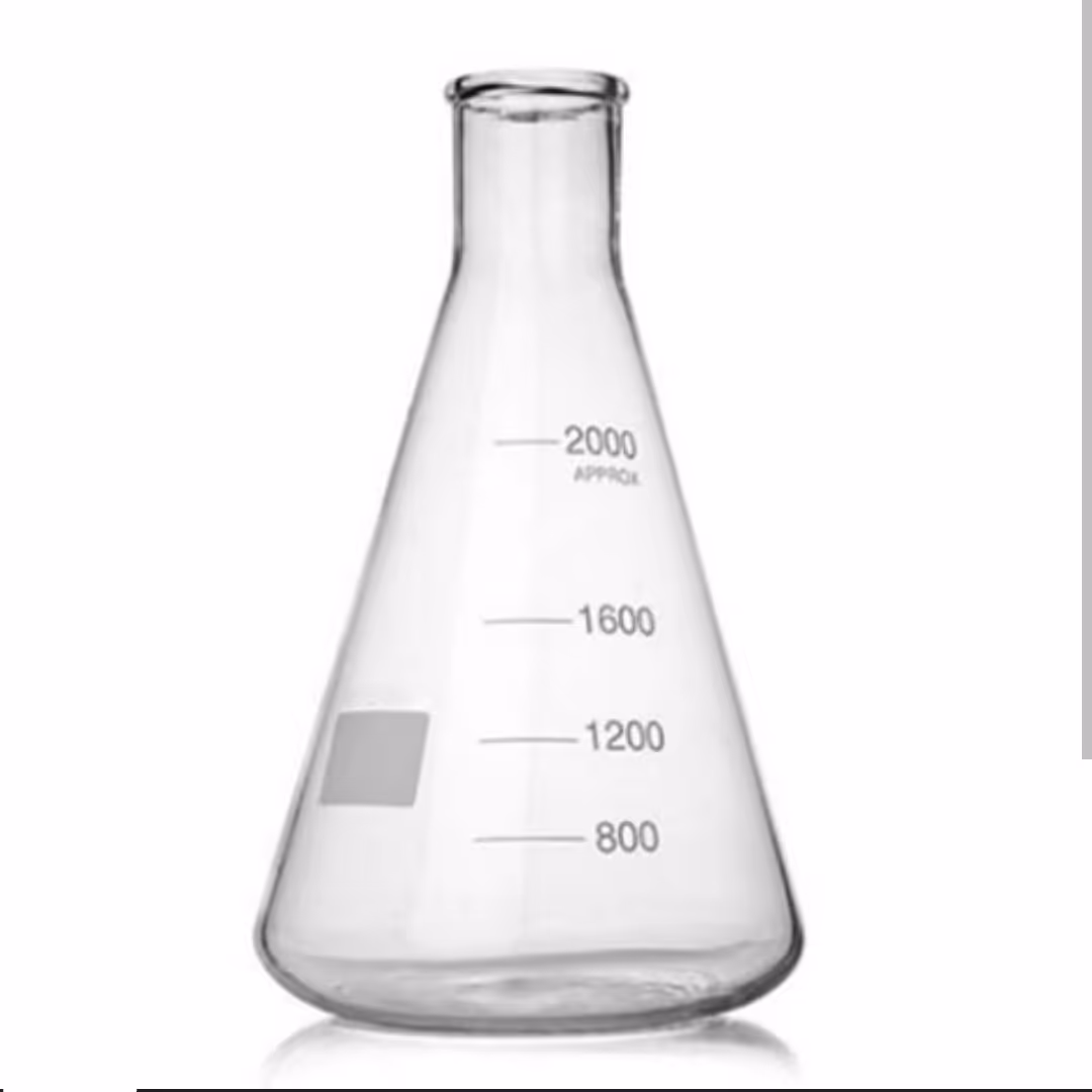 ارلن آزمایشگاهی پیرکس مدل erlenmeyer  ظرفیت 2000 میلی لیتر 