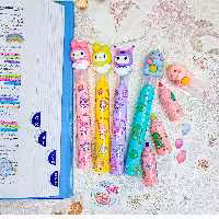 ماژیک هایلایت قلمی . هر قلم سه رنگ دارد و قیمت برای هر یک دونه است. لوازم تحریر فانتزی