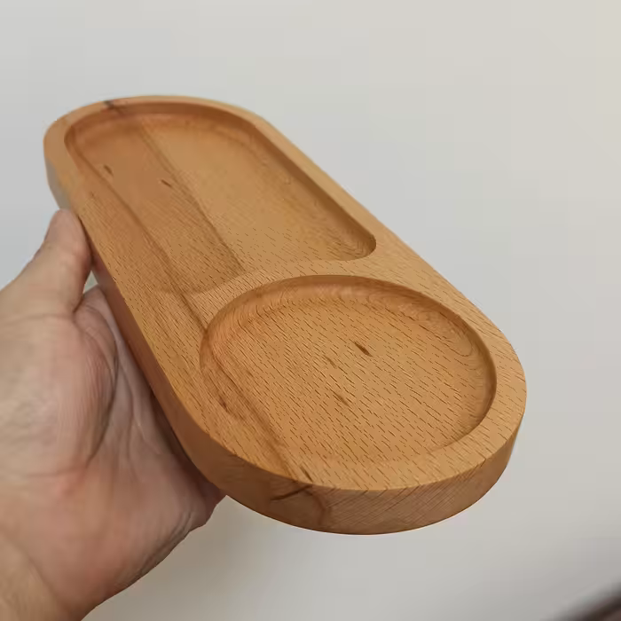 اردو خوری، تخته سرو چوب راش دو خانه طرح بیضی