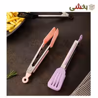 انبر سالاد و غذا دسته استيل شیاردار او استايل