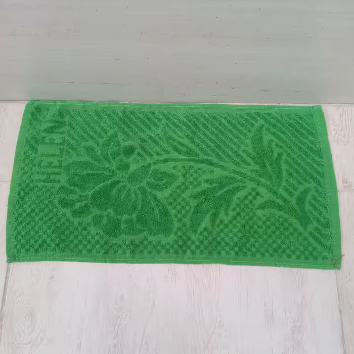 حوله دستی رنگ سبز  (حوله دست و صورت )