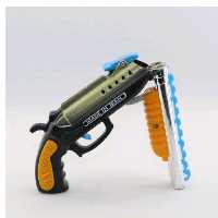 تفنگ تپانچه ساچمه ای ژله 2 لول  دوتایی پرتاب میکنه