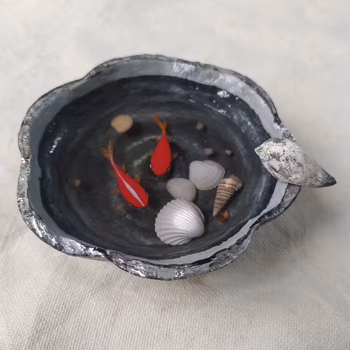 حوضچه پاپیه ماشه ماهی رزینی