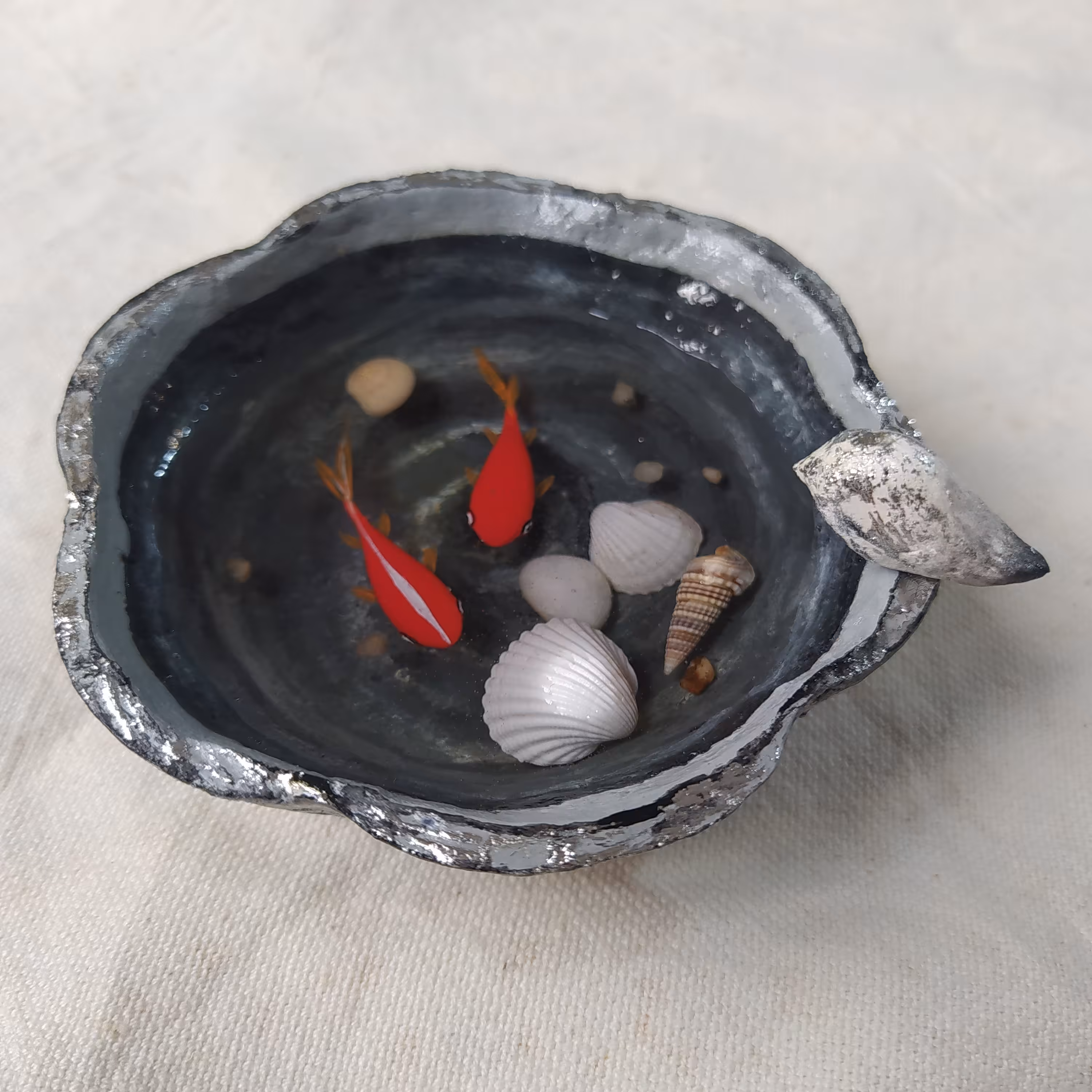 حوضچه پاپیه ماشه ماهی رزینی