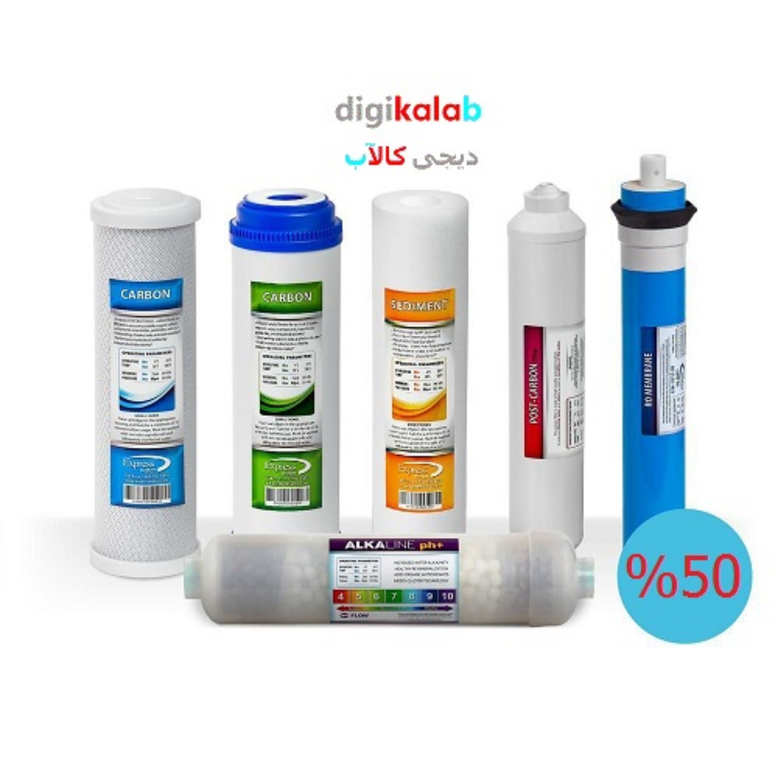 فیلتر دستگاه تصفیه آب خانگی 6 مرحله