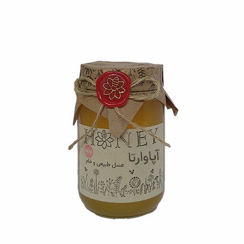 عسل یونجه طبیعی و خام (ظرف شیشه ای) ارسال رایگان