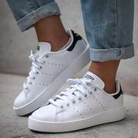کتانی کلاسیک استن اسمیت سفید مشکی ادیداس Adidas Stan Smith white black