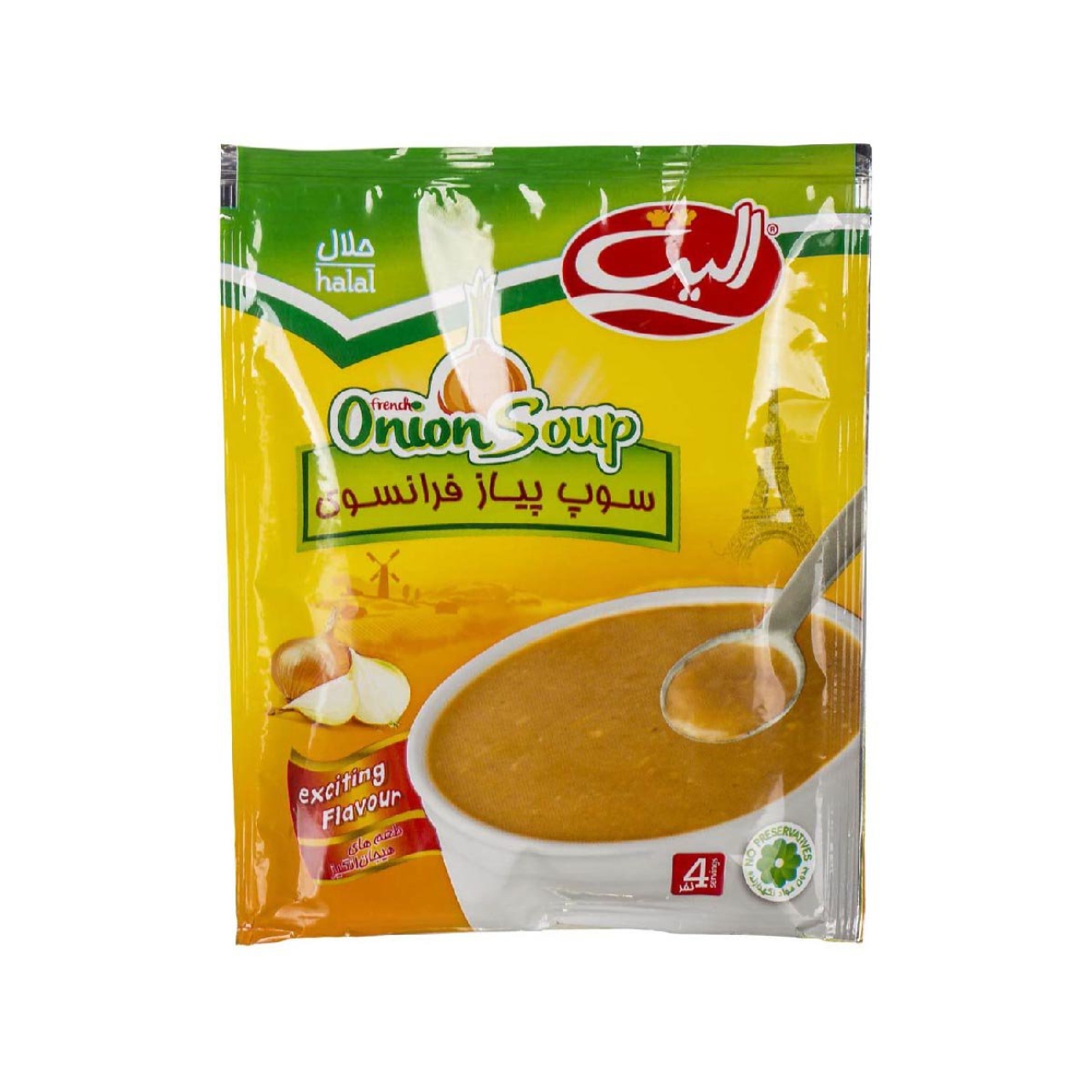 سوپ پیاز فرانسوی آماده الیت 68 گرمی