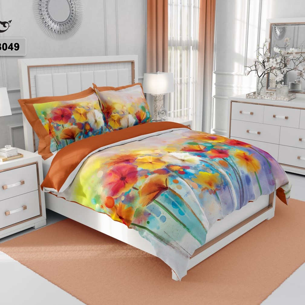 روتختی دونفره گلدار  جنس میکرو درجه یک کد B3049