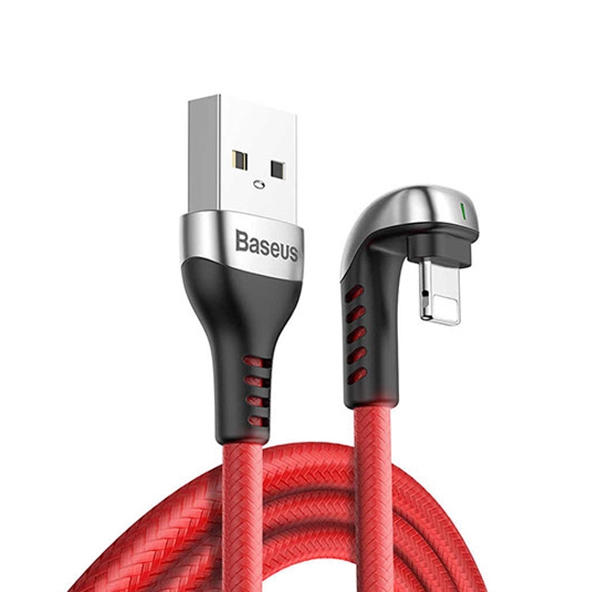 کابل شارژ سریع و انتقال داده لایتنینگ بیسوس Baseus Horizontal Lightning Data Cable 1m