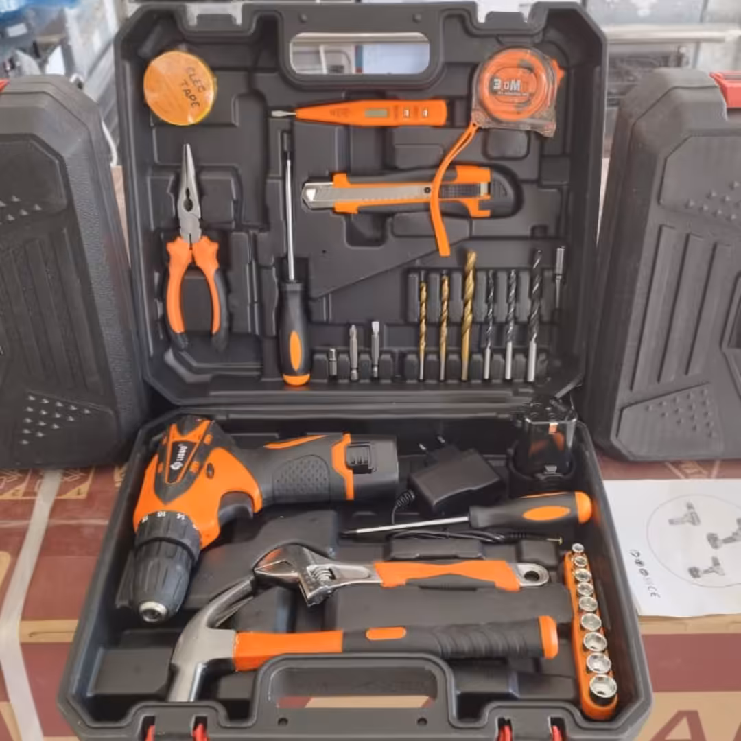 جعبه ابزار و دریل شارژی