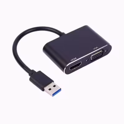 مبدل USB 3.0 به HDMI و VGA کی نت K-COUA30HV