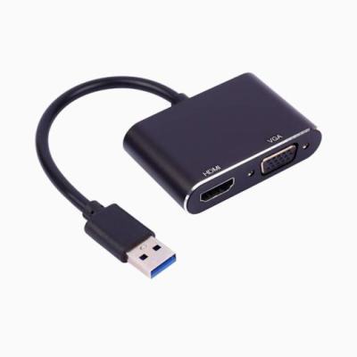 مبدل USB 30 به HDMI و VGA کی نت K-COUA30HV