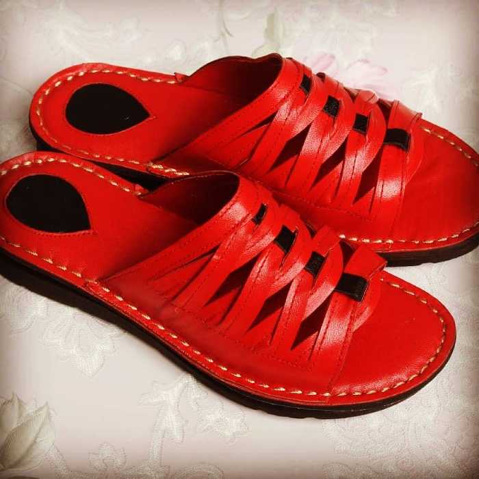 دمپایی طبی و راحتی تمام چرم 