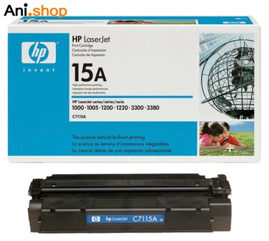 کارتریج 15a اچ پی برای پرینترهای 1000 & 1200 & 1220 & 3300 & 3380 کد 879