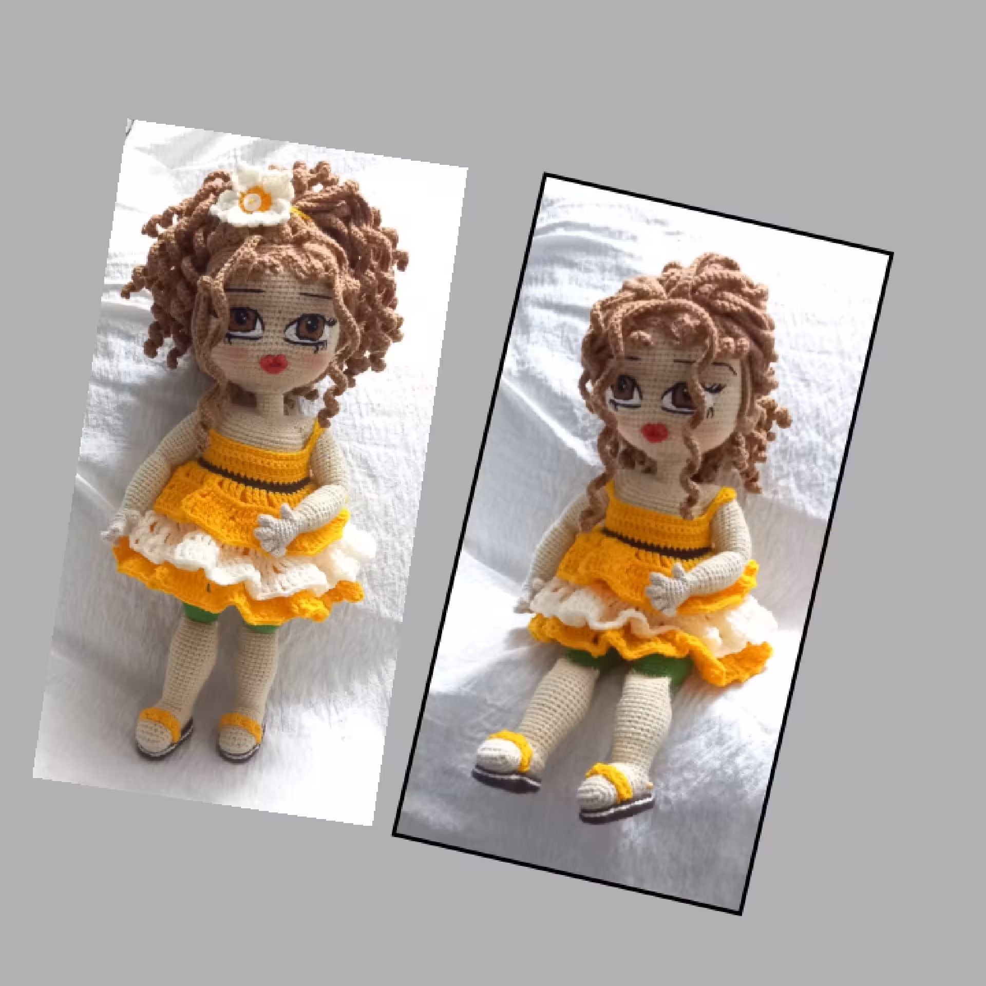 عروسک دختر (بافتنی)