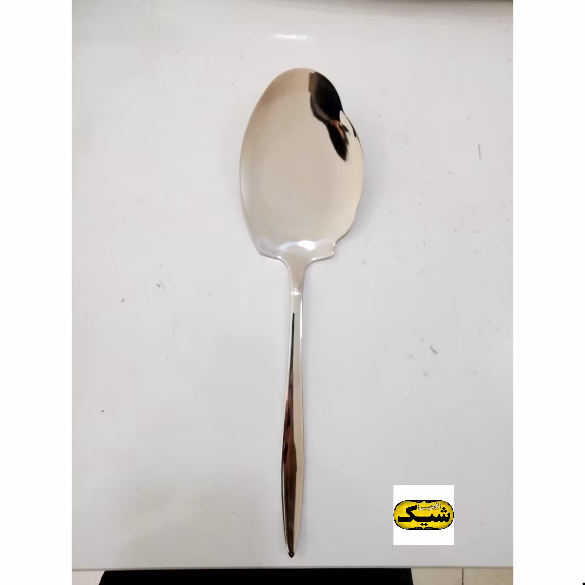 کفگیر  تک استیل مدل اروپایی ساده برند یونیک آهنربا نگیر 