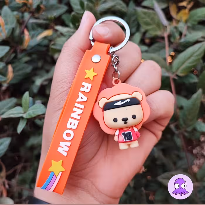 جاکلیدی سیلیکونی فانتزی طرح شیر