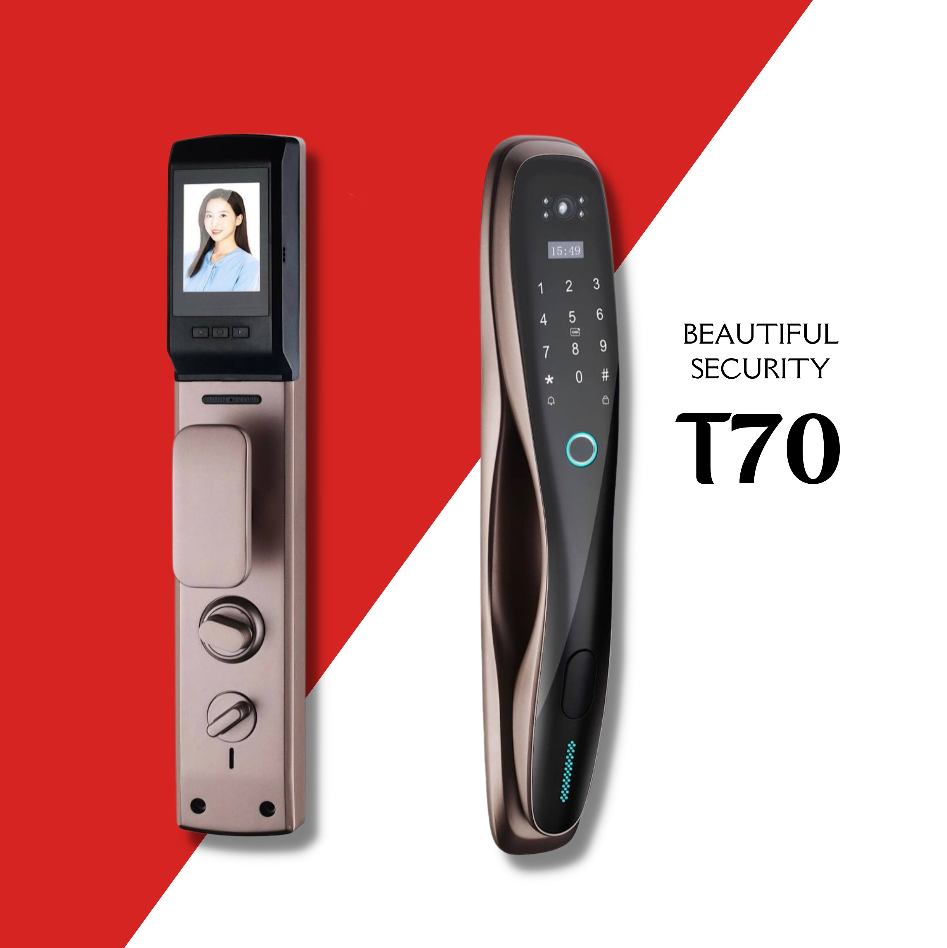 دستگیره دیجیتال مدل T70