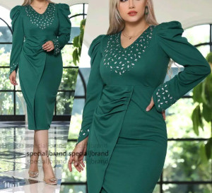 پیراهن شب زنانه کرپ مدل مجلسی شیک مدل یاسی