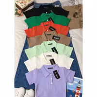 تیشرت کراپ ZARA  کبریتی جلو دکمه دار ، وارداتی . سایز 34 تا 42 .7 رنگ جذاب . نخ پنبه لطیف . لطفا موجودی بگیرین 