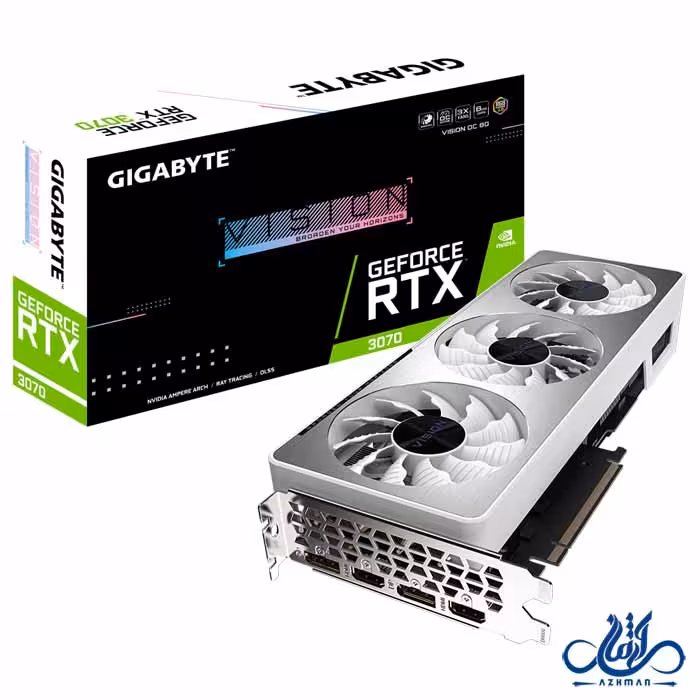 کارت گرافیک گیگابایت GeForce RTX 3070 VISION OC 8G