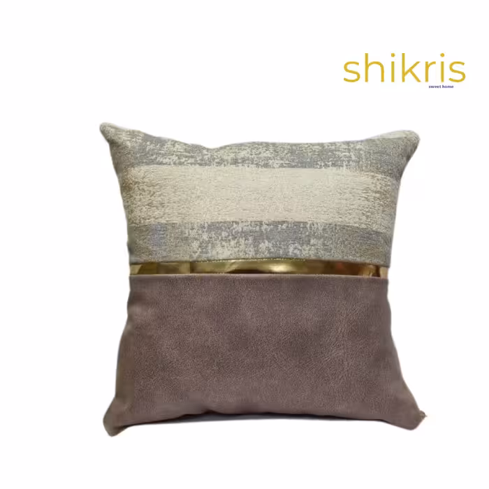 کوسن  دورو یک طرف پتینه ای و طرف دیگر نیمه پتینه و مخمل 40 در 40