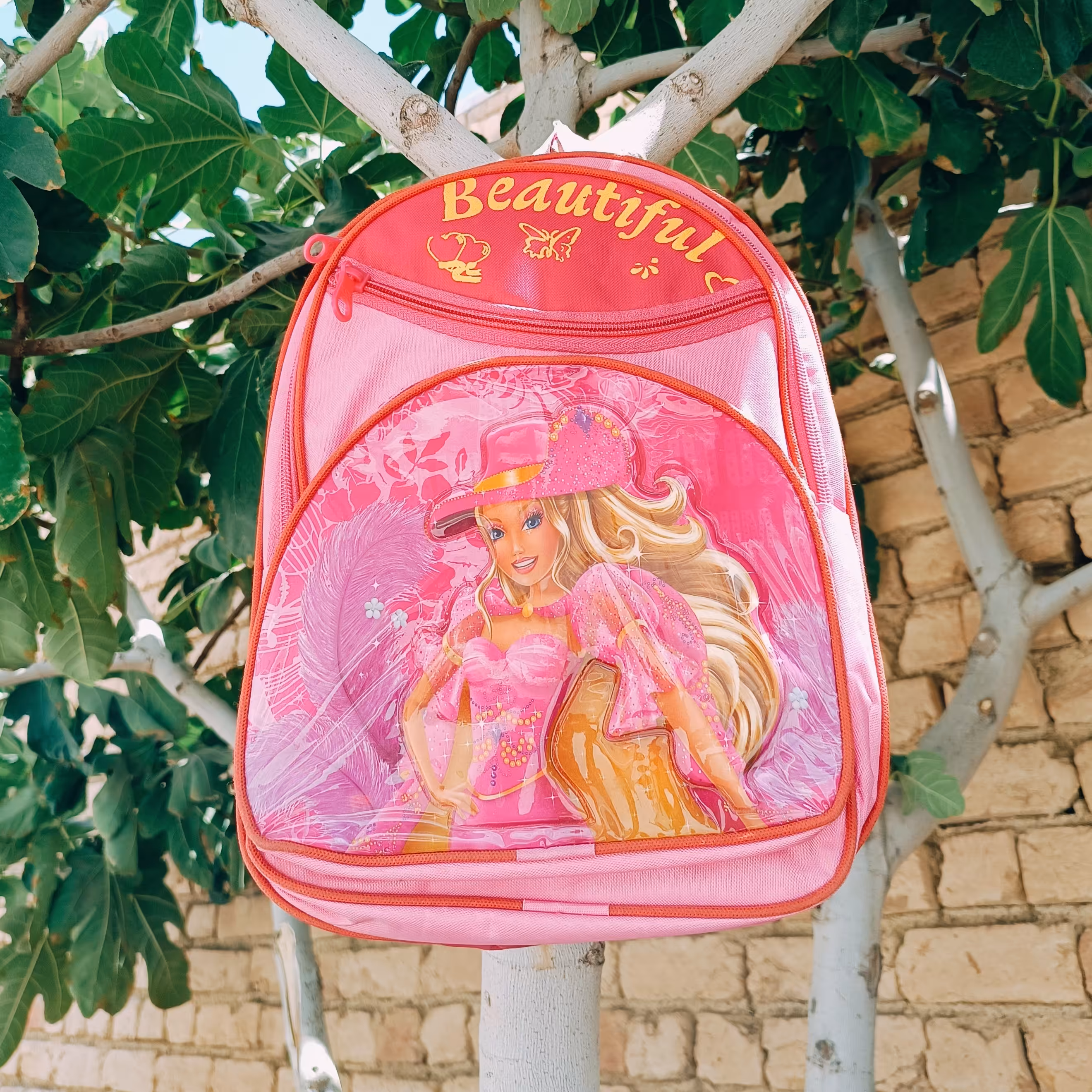 کیف مدرسه ای سه زیپ دخترانه 