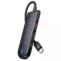 تبدیل، هاب و رم ریدر Type-c مک-دودو مدل HU-143 USB 3.0/USB 2/Type-CMcdodo hu-143 USB 3.0/USB2/Type-C Hub With SD/TF Card Slot