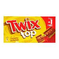 بیسکوییت با شکلات و مغز کارامل 10 عدد توییکس - twix