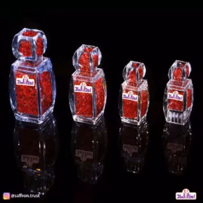زعفران نگین دو گرمی اعتماد بسته بندی کریستال