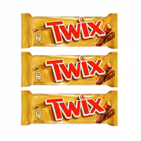 شکلات توییکس با مغز کرم کارامل - 50 گرم بسته 3 عددی