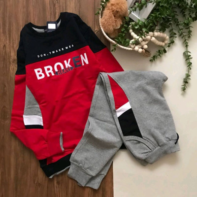 ست فوق العاده نخ پنبه و ملانژ بروکن