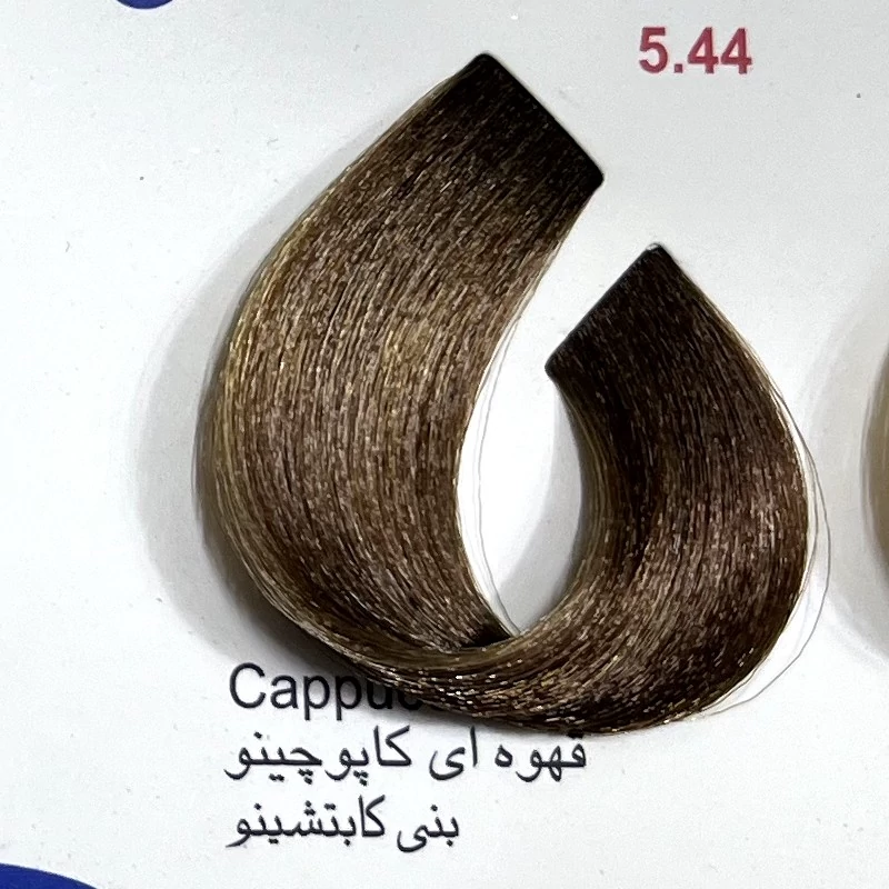 رنگ قهوه ای کاپوچینو 544 ،رنگ مو کم آمونیاک پیلون ویک عدد اکسیدان | amazonchi
